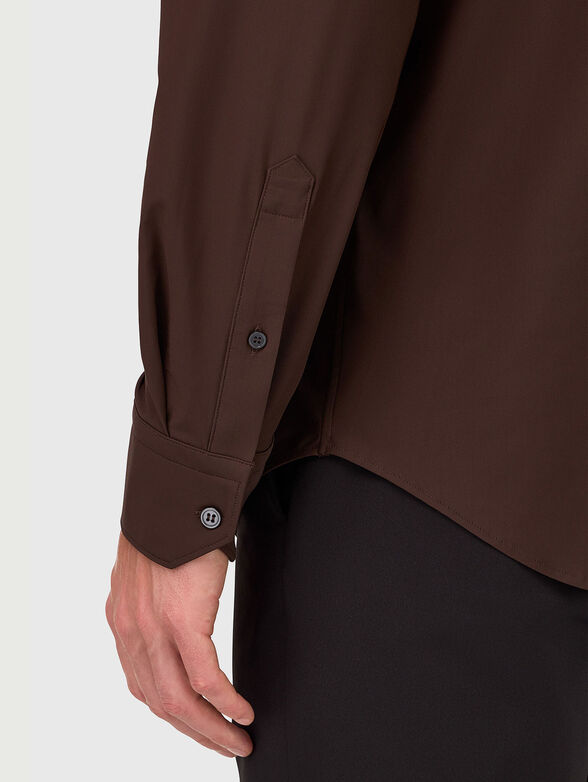 Slim fit stretch nylon shirt - 4