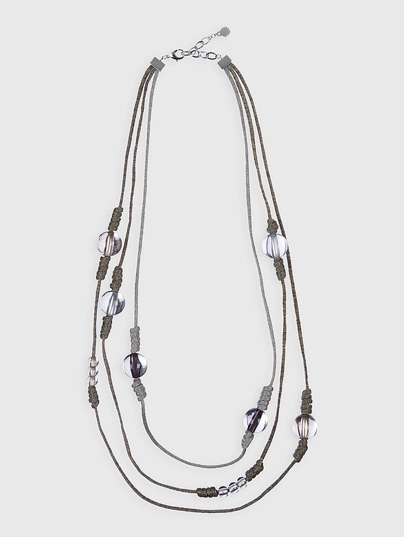 Necklace with three rows of beads - 1