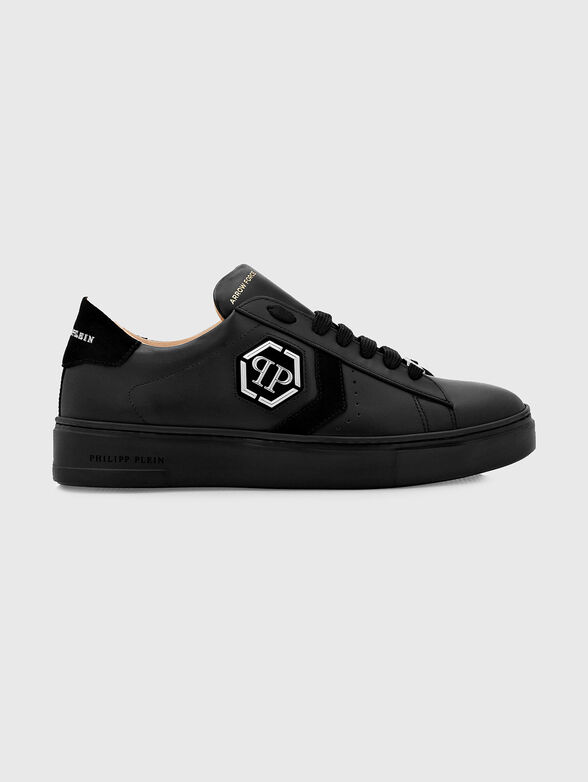Leather shoes with logo detail - 1