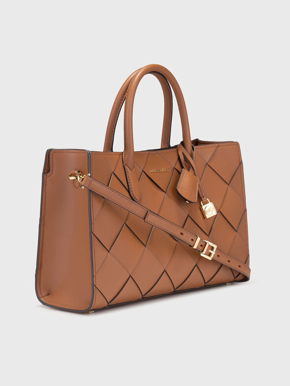 Leather bag with long handle - 4