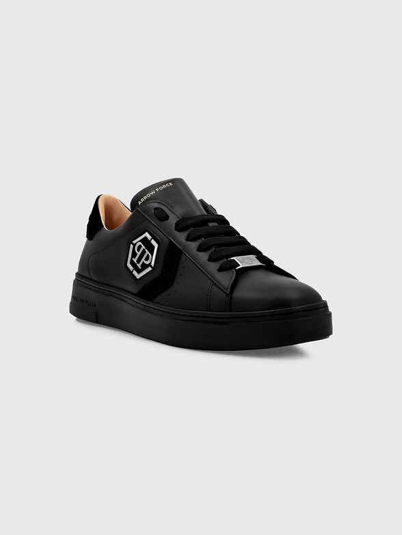 Leather shoes with logo detail - 2