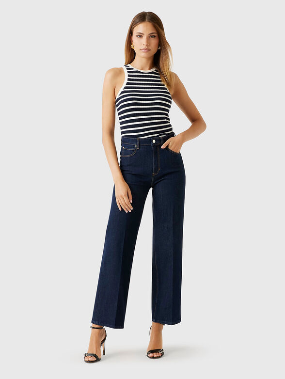 Straight jeans with wide legs - 4