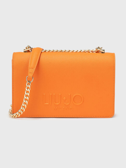 Crossbody bag with embossed logo and gold details