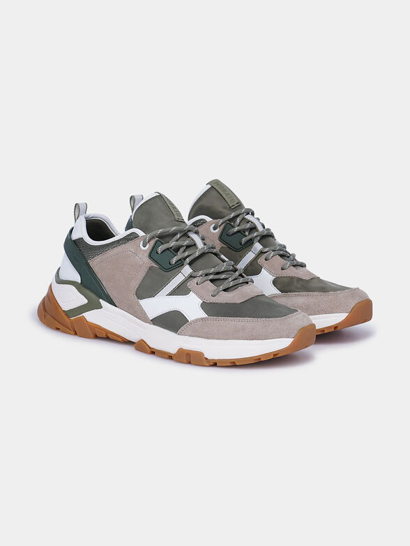 Sneakers in green color with contrasting details - 3