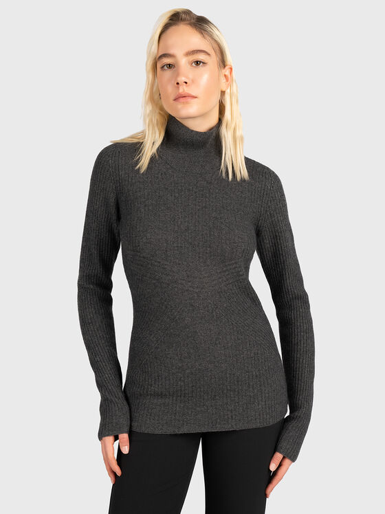 Пуловер от вълнен и кашмирен бленд - 1