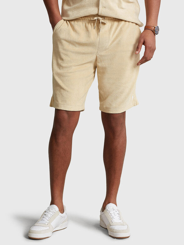 ATHLETIC beige shorts - 1