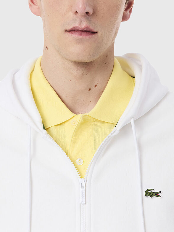 Cotton sweatshirt with logo embroidery - 4