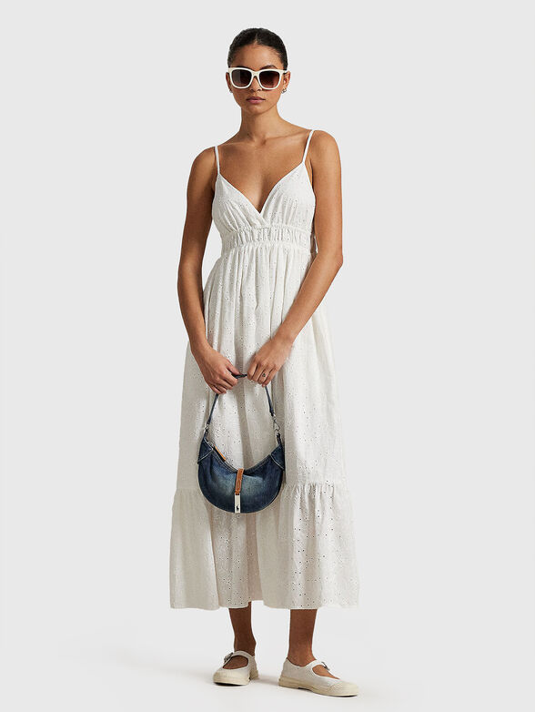 Sleeveless dress with embroidery - 1