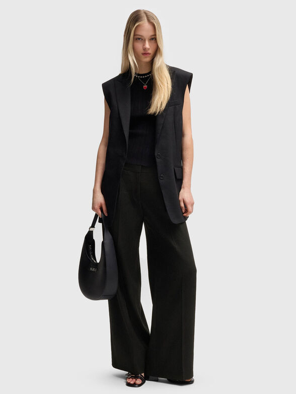 Linen blend trousers - 4