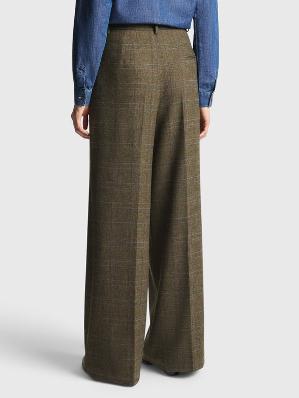 Checkered pants with pleats - 2