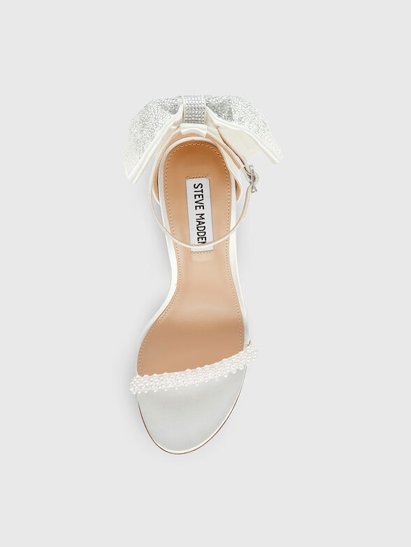 BELLAROSA-P satin sandals with rhinestones - 5