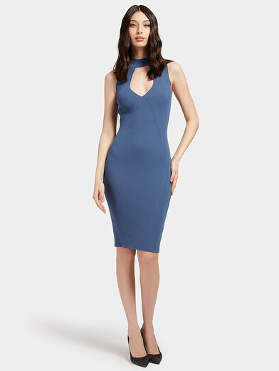CAROLE Dress with ribbed details - 2