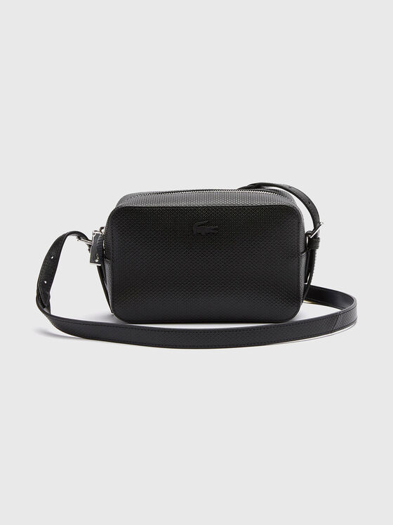 Leather crossbody bag with logo - 1