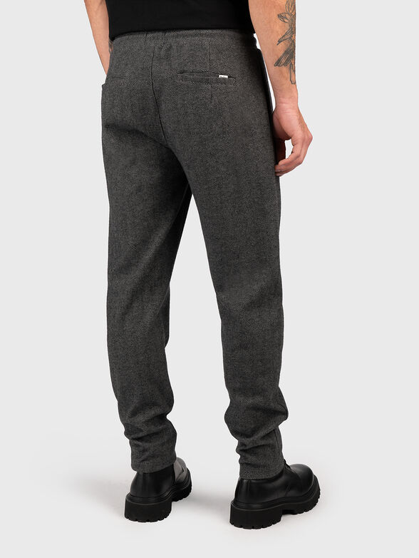 Cotton blend trousers with ties - 2