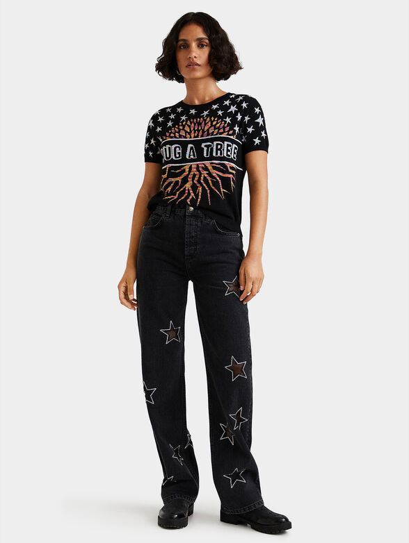 HUG A TREE Jacquard knit sweater - 2