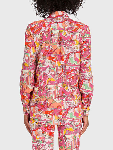 Printed shirt in pink shades - 4