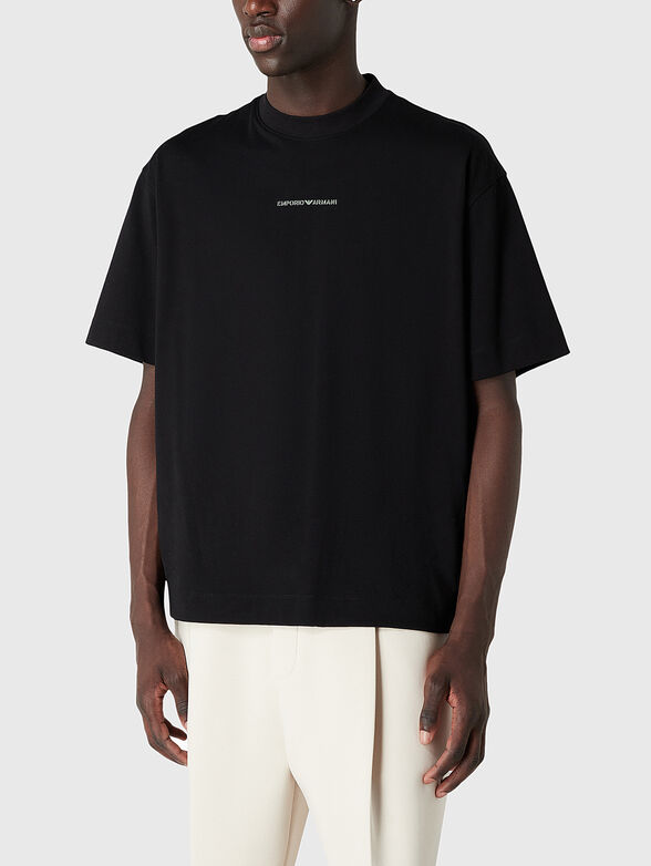 T-shirt with contrasting logo - 1