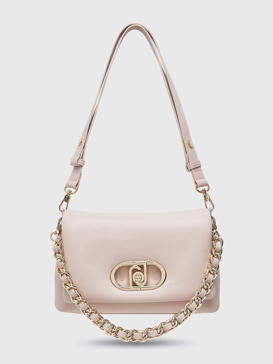 Кросбоди чанта в розов цявт - 1