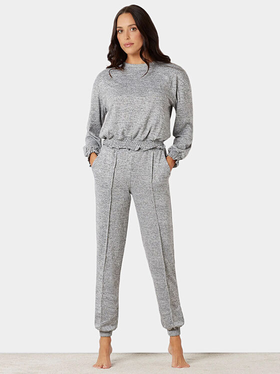 Пижама WARM COMFY в сив цвят - 1