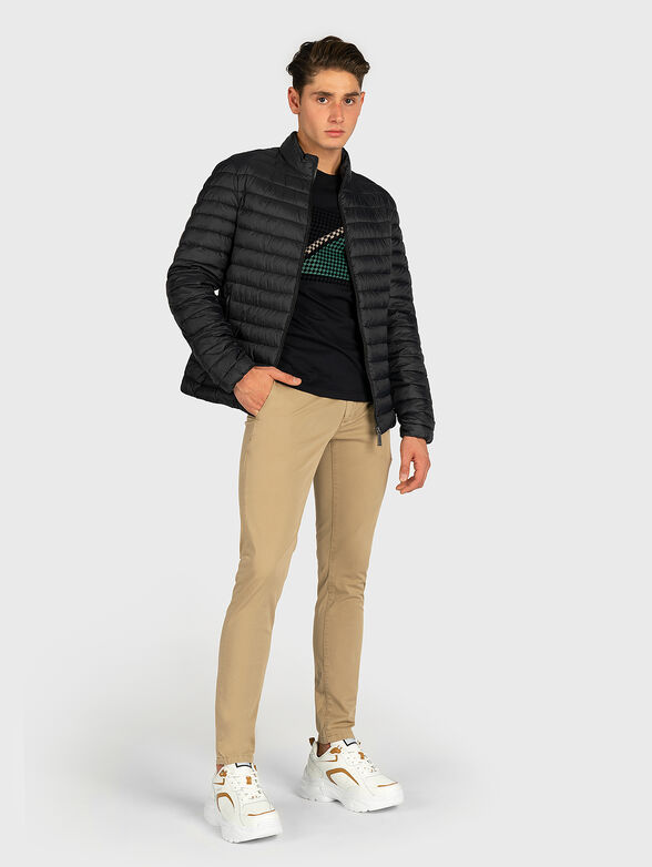 Beige slim trousers - 4