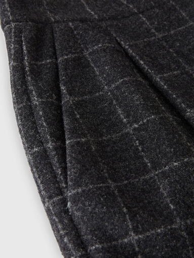 Wool blend printed trousers - 4