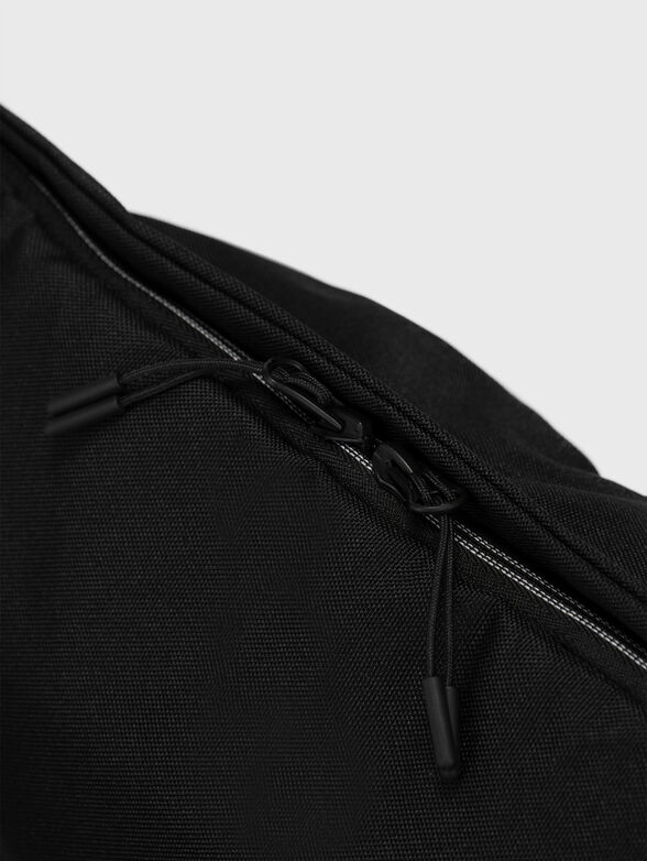 Black waist bag with logo element - 4