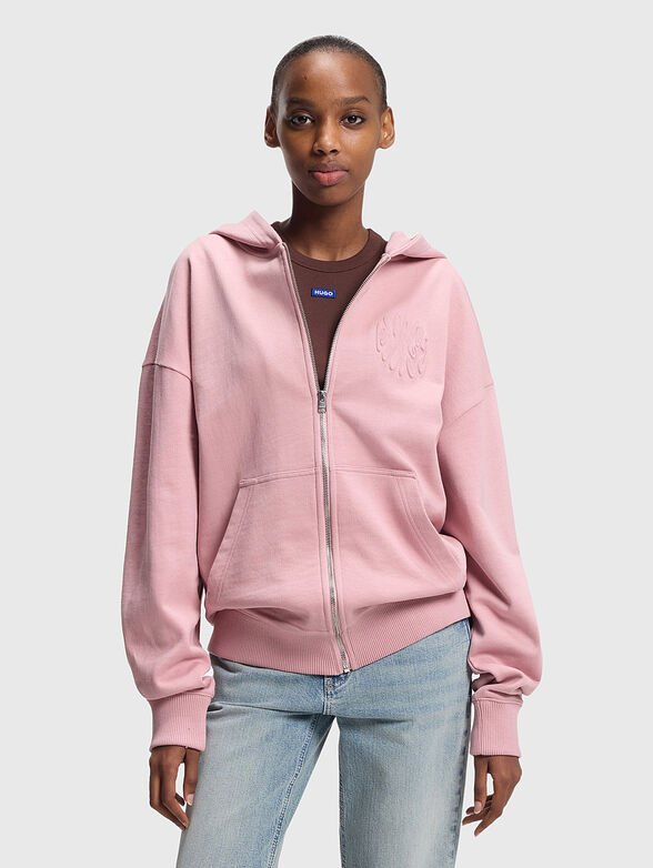 Sweatshirt with embossed logo - 1