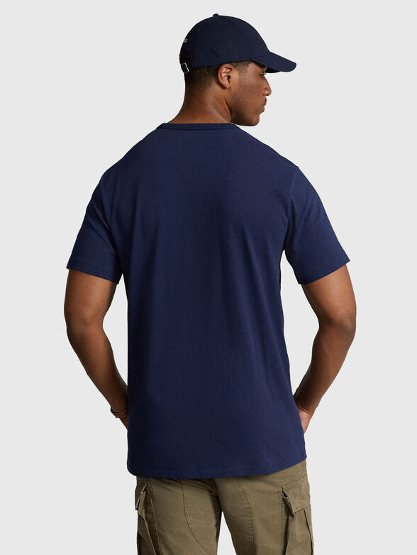 Cotton T-shirt with logo embroidery - 3