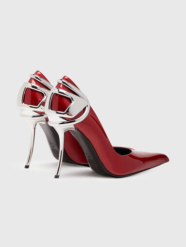 D-TEN&HALF P leather heel shoes - 3