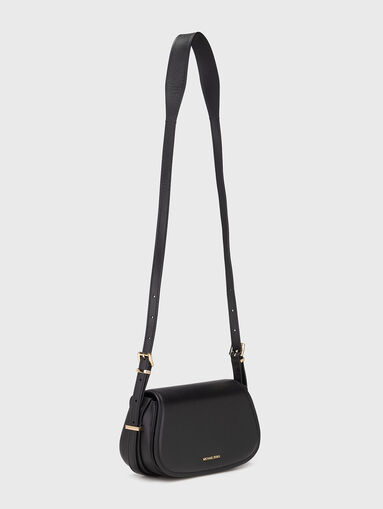 Leather crossbody bag with logo - 3