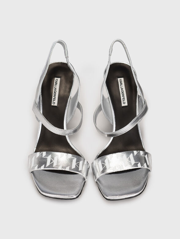 ICE WEDGE silver sandals - 6