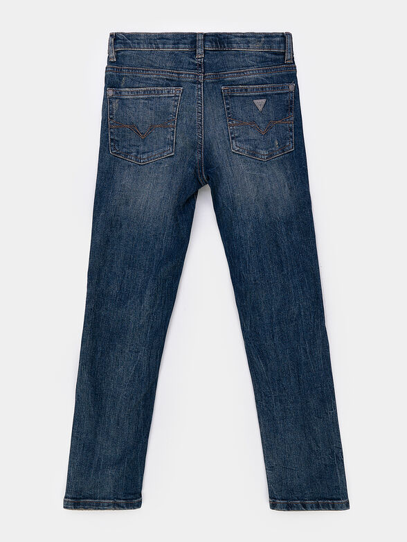 Blue jeans with distressed effect - 2