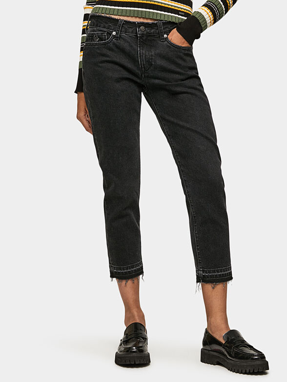 JOLIE RECLAIM black cropped jeans - 1