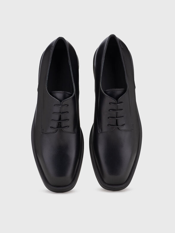 Leather shoes with logo detail - 6