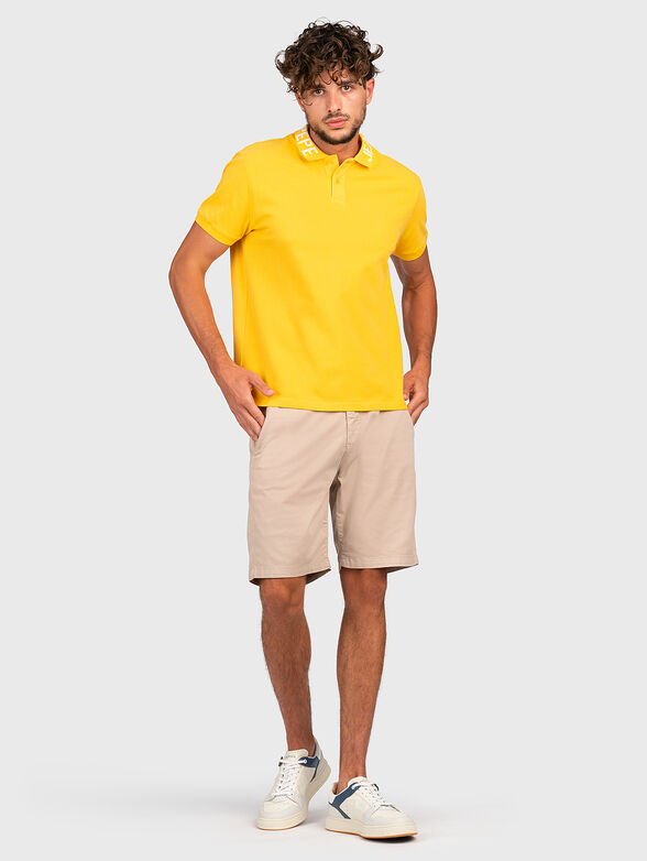 JACOB cotton polo-shirt with accent colar - 2