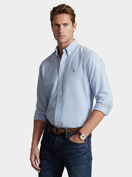 Slim fit Oxford shirt with Pony logo - 1