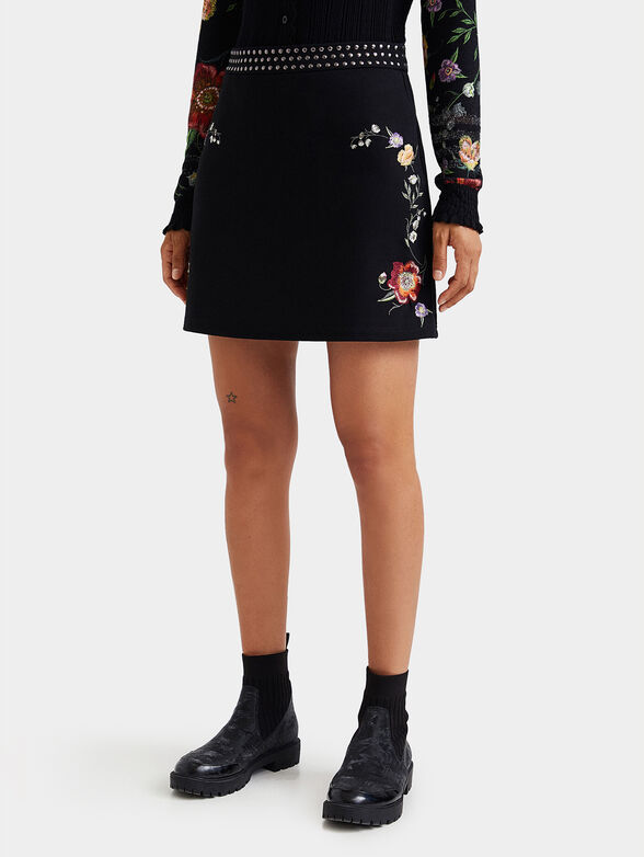 INAYA mini skirt with embroidery and metal details - 1