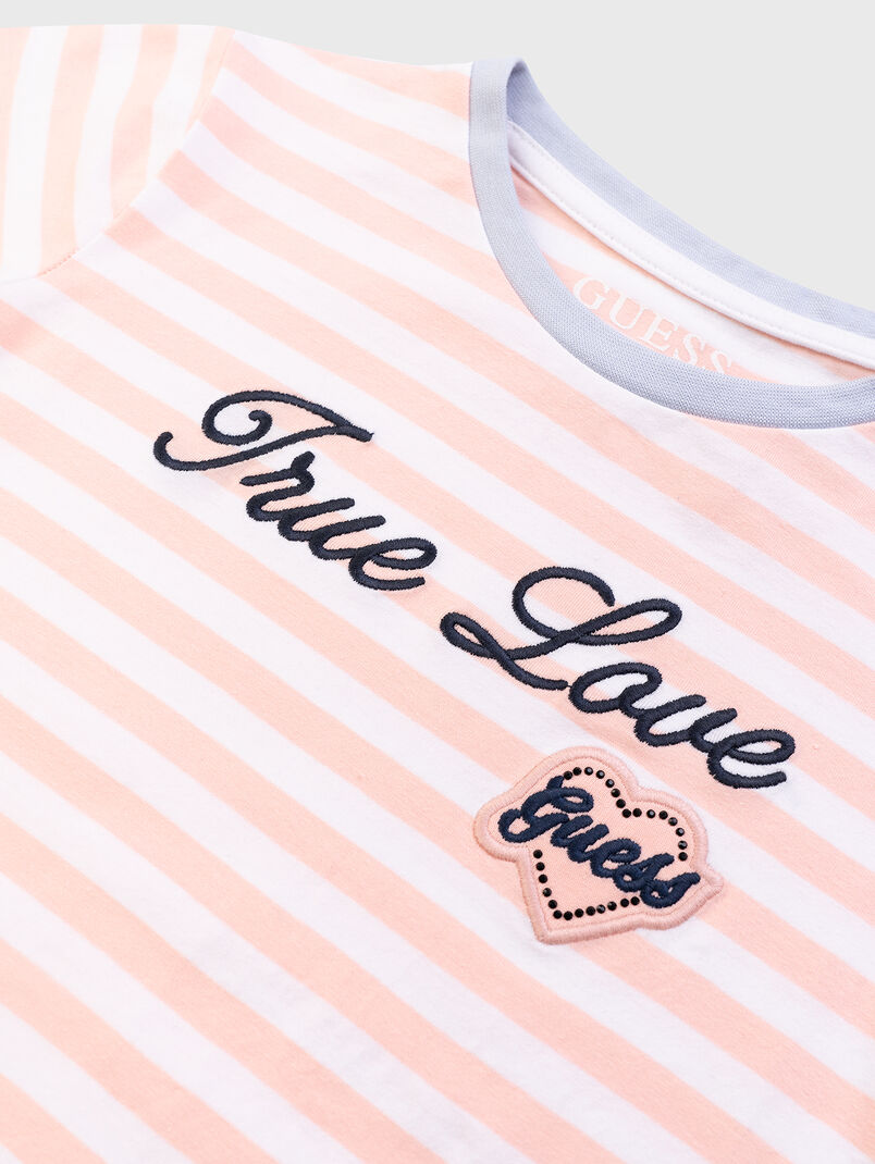 Striped cotton T-shirt - 3