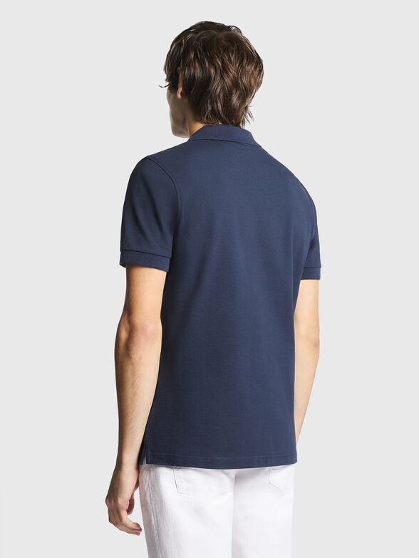 Short-sleeve cotton-blend polo shirt - 3