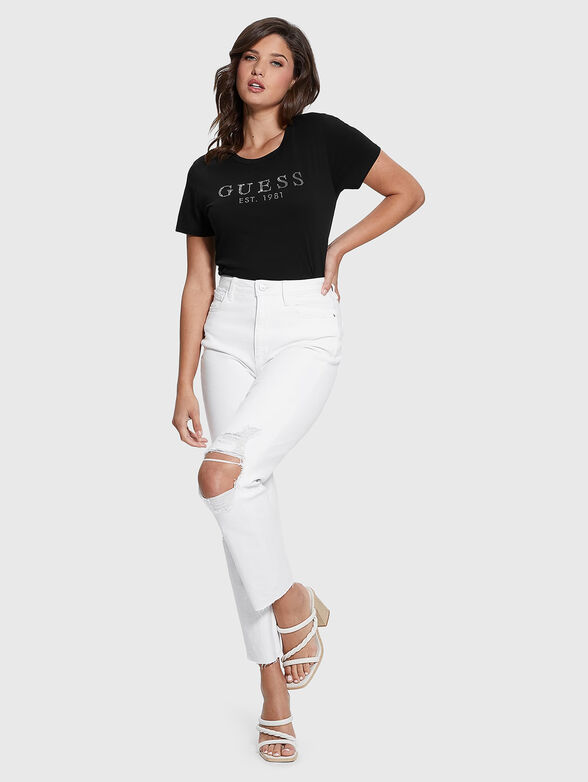 Cotton T-shirt with accent logo - 2