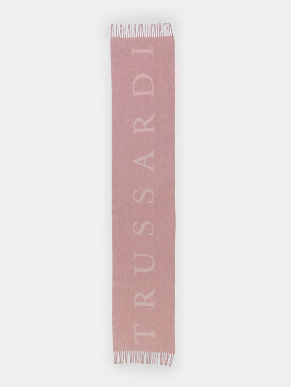 Wool scarf with logo detail - 2
