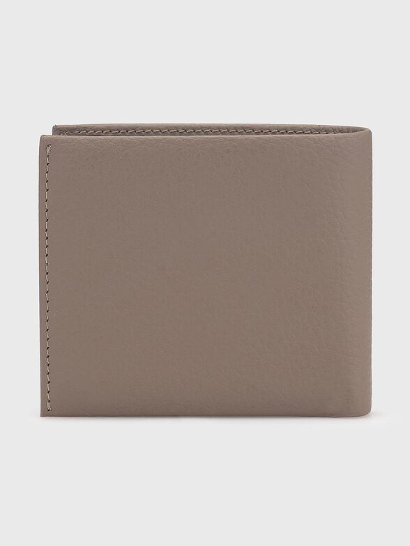 Leather wallet with logo - 2