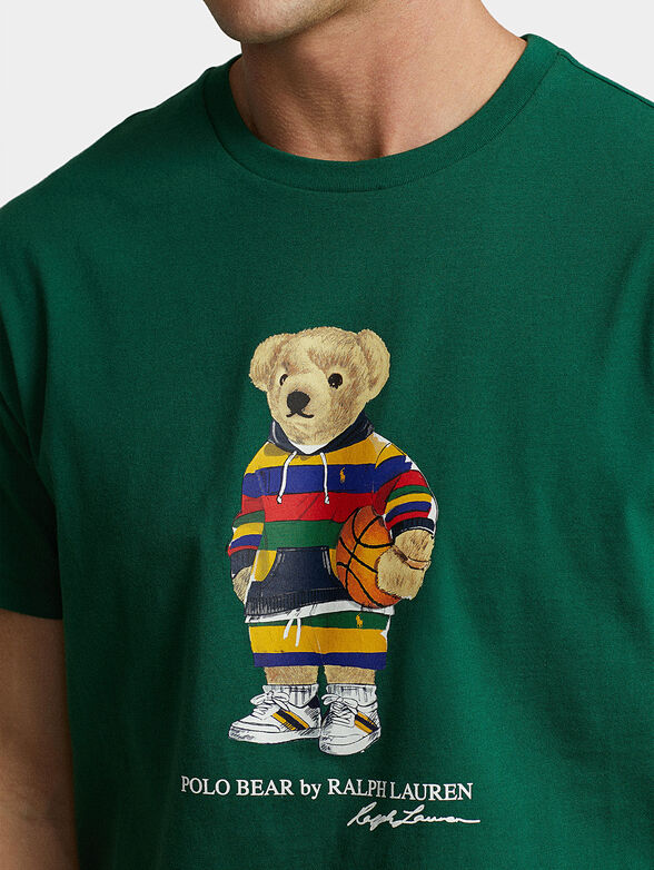 Cotton T-shirt with Polo Bear print - 4