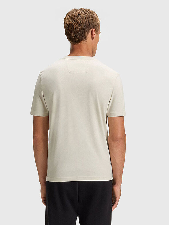 Black T-shirt with oval logo - 3