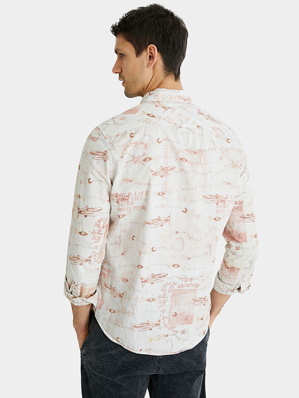 Shirt with contrasting print - 3