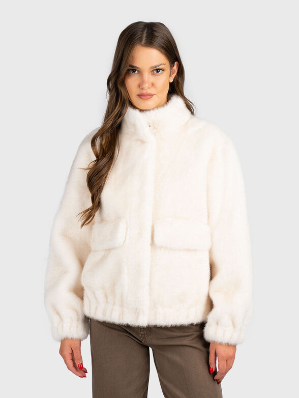 Soft textured jacket with pockets - 1