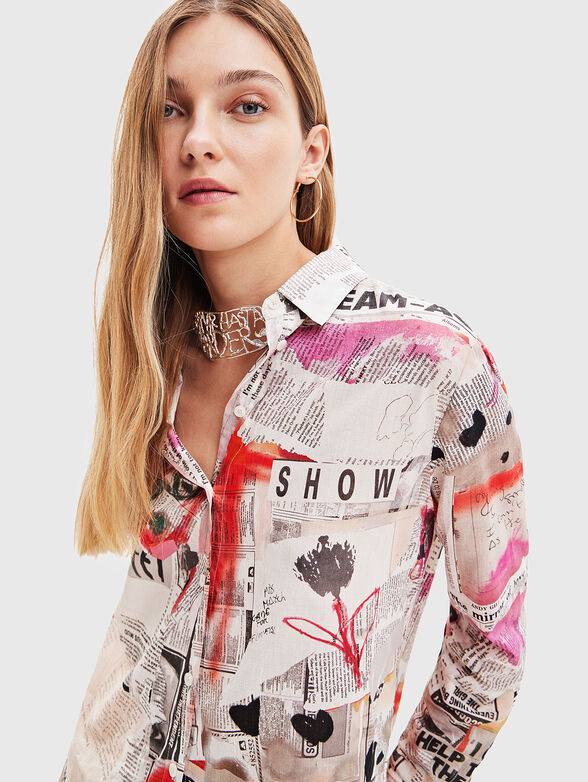 MATERA shirt with multicolour print - 4