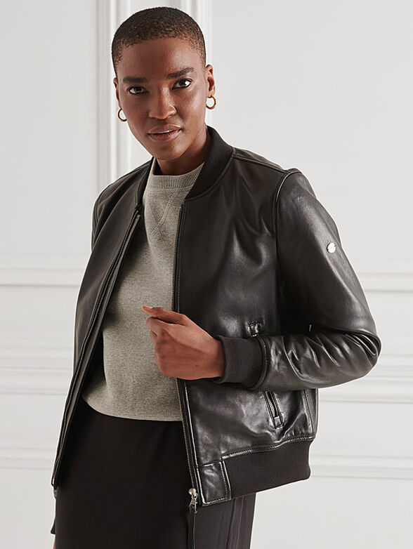 Leather bomber - 1