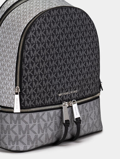 RHEA backpack with monogram logo print  - 5