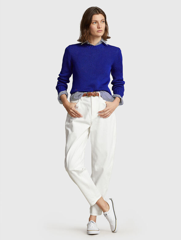 Purple cotton sweater - 2